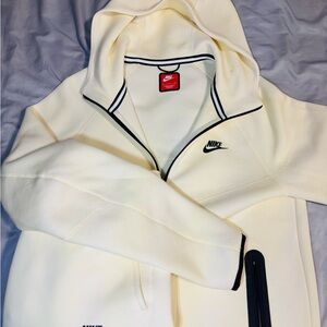 Nike Off-White Hoodie with Black Drawstrings